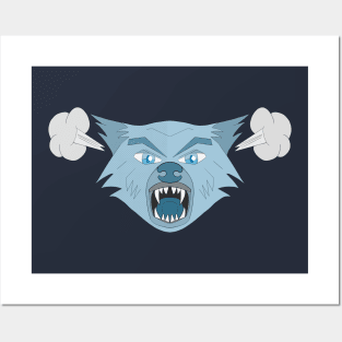 Angry Wolf Posters and Art